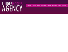 Tablet Screenshot of europemodelsagency.com